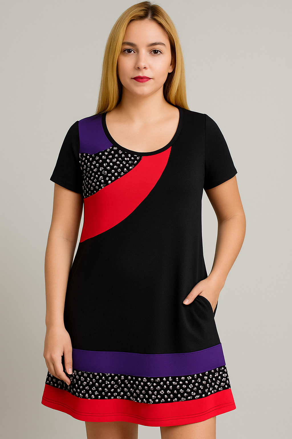 Vestido Júpiter mujer con cortes de diseño